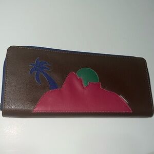 New gilson martins 🇧🇷 designer brown long wallet